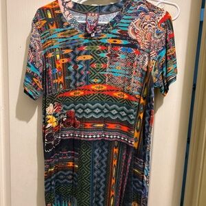 Johnny Was Multicolor Short Sleeve top